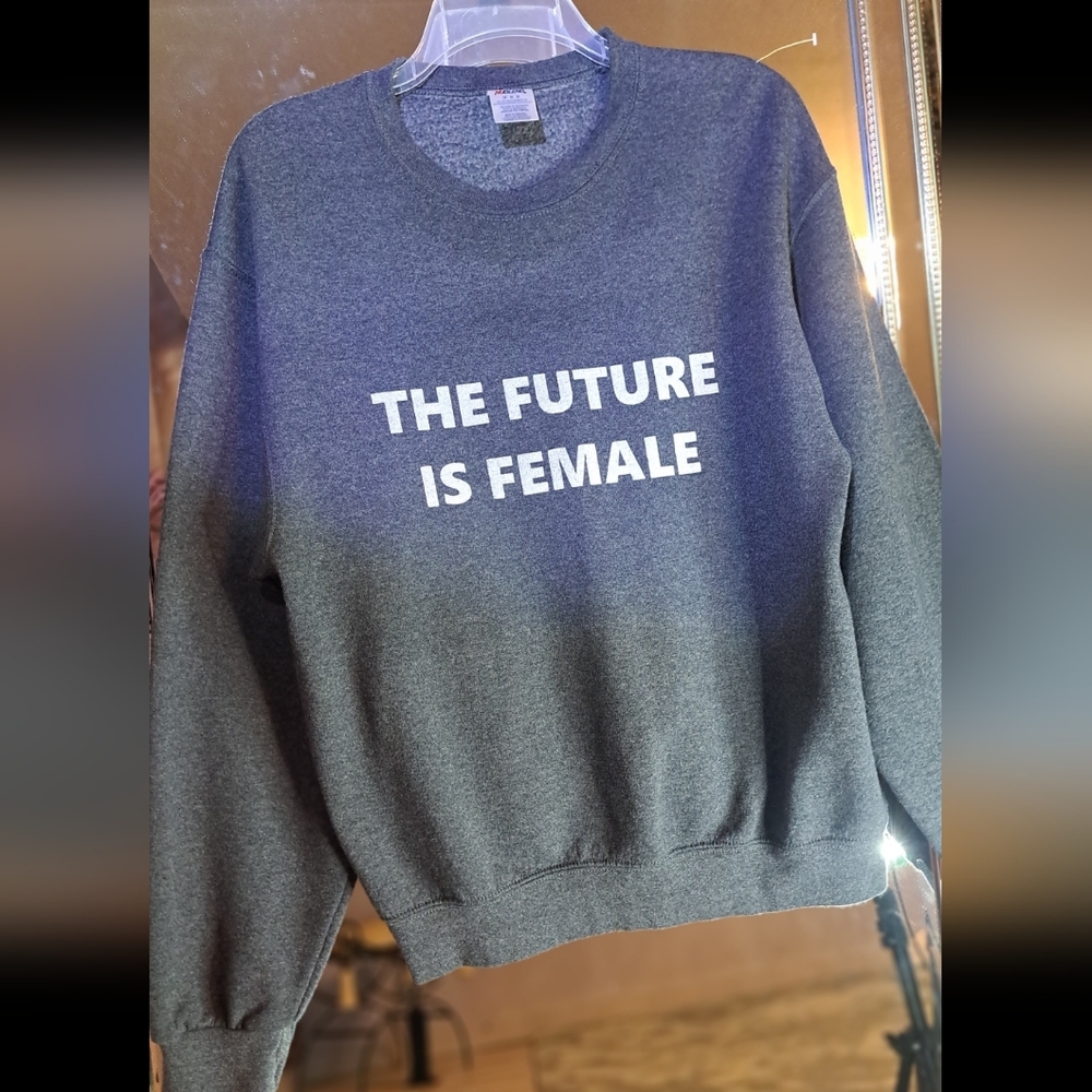 Gray Women's Sweater - The Future is Female - Picture 1 of 7
